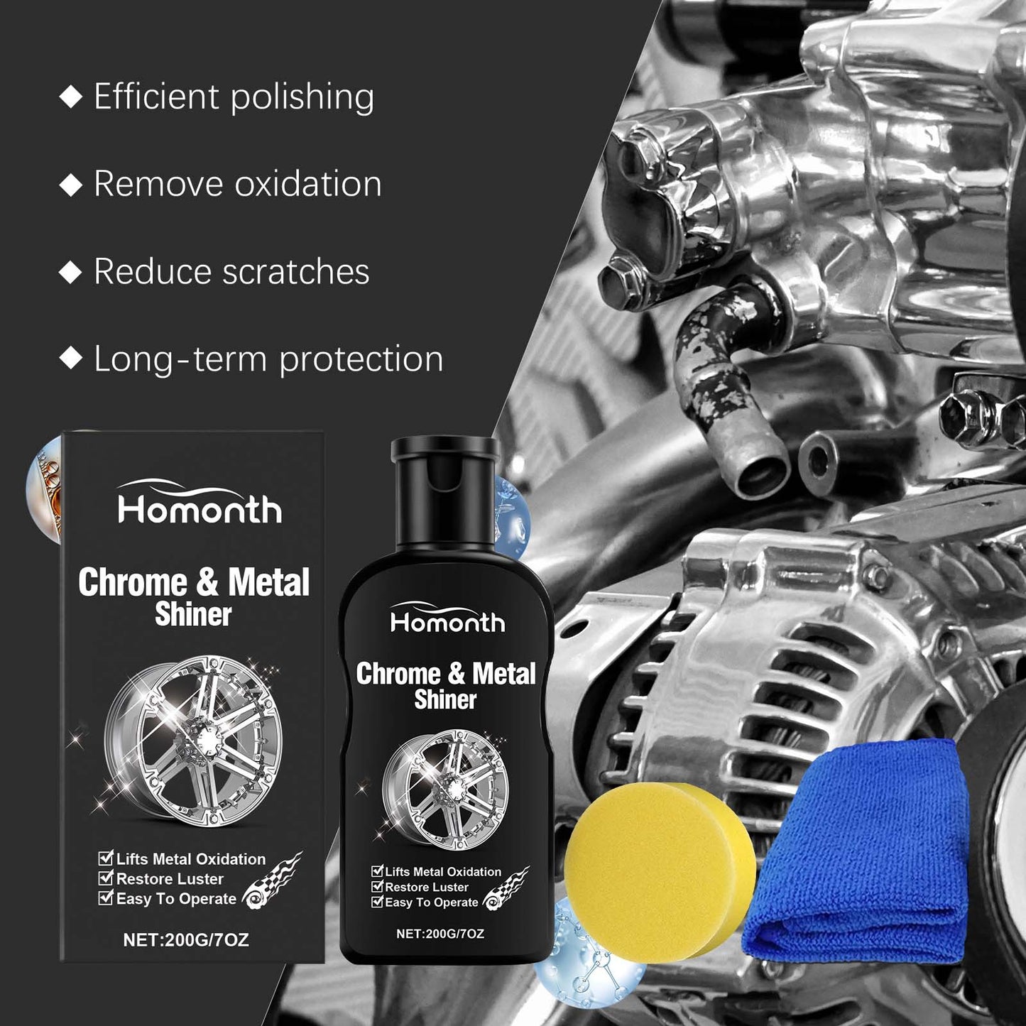 Polish pentru componente metalice