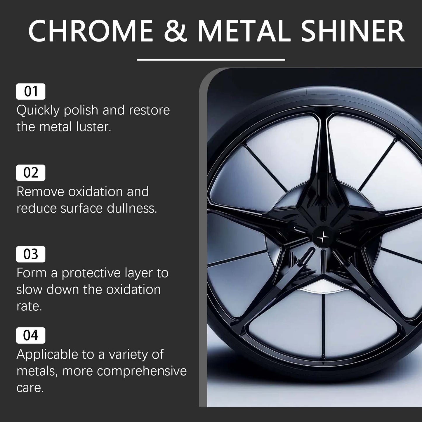 Polish pentru componente metalice